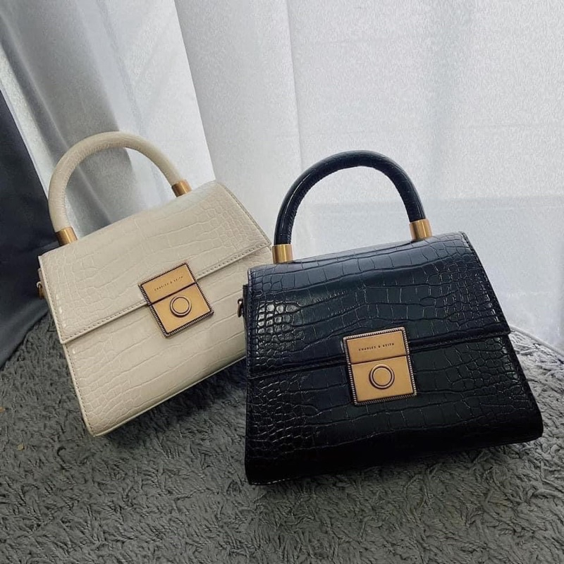 Túi xách nữ, túi quai xách size 23 khóa tròn quai xách