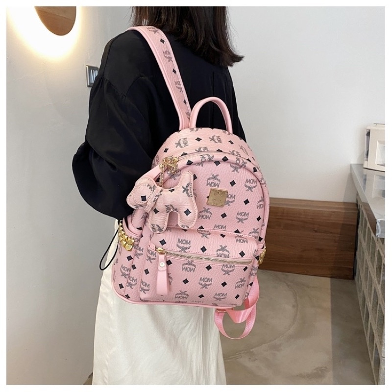 Balo M c M, balo đi học size 32 da mềm