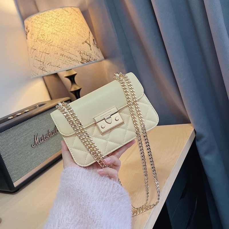 Túi xách nữ, túi đeo chéo C.K trám size 18 vừa đt