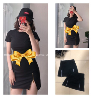 Chân váy kaki dây kéo 2 bên (Hình thật ảnh cuối)