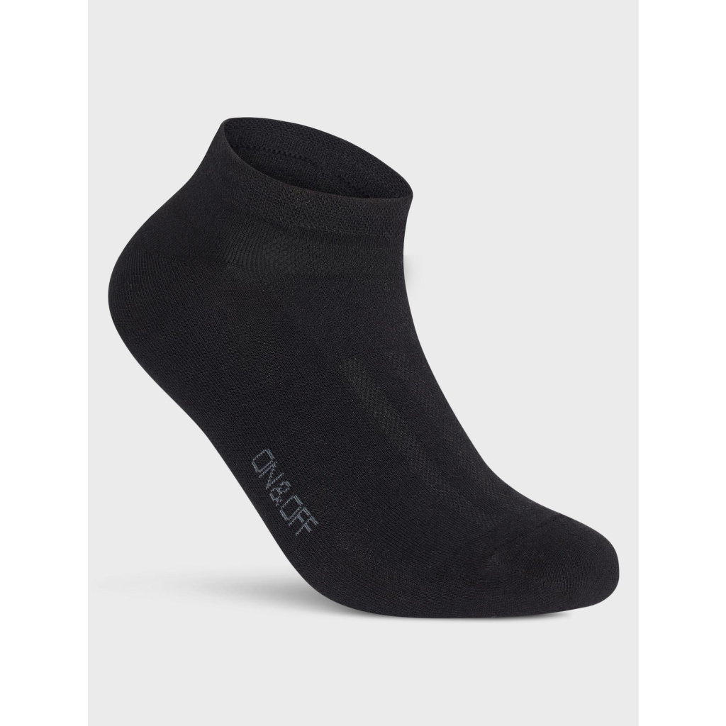 Pack 5 đôi tất nam không cổ cotton thoáng khí hạn chế mùi hôi chân ONOFF 18AP23A005