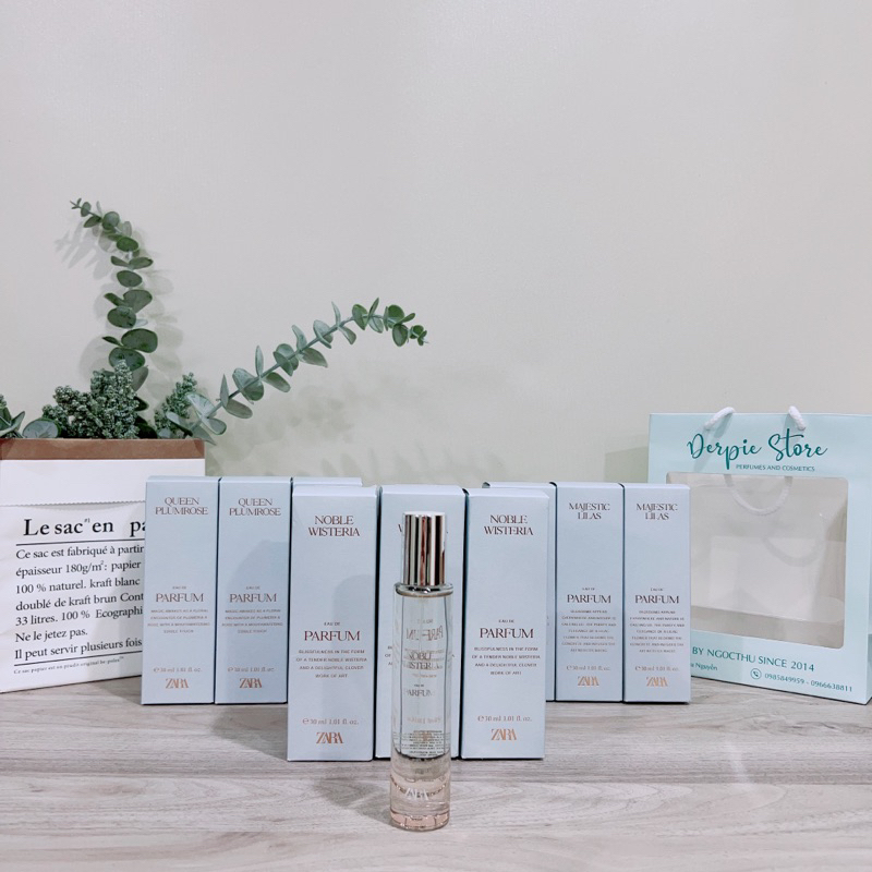 Nước hoa nữ Zara Chapter No.5 Collection EDP : Majestic Lilas/Noble Wisteria/Queen Plumrose/Royal Freesia