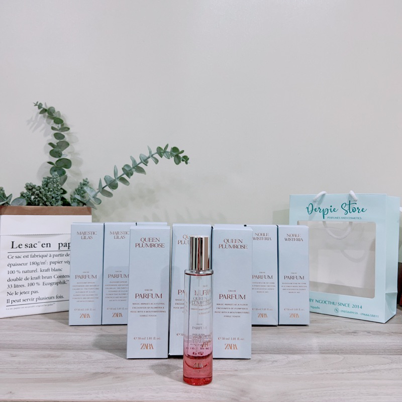 Nước hoa nữ Zara Chapter No.5 Collection EDP : Majestic Lilas/Noble Wisteria/Queen Plumrose/Royal Freesia
