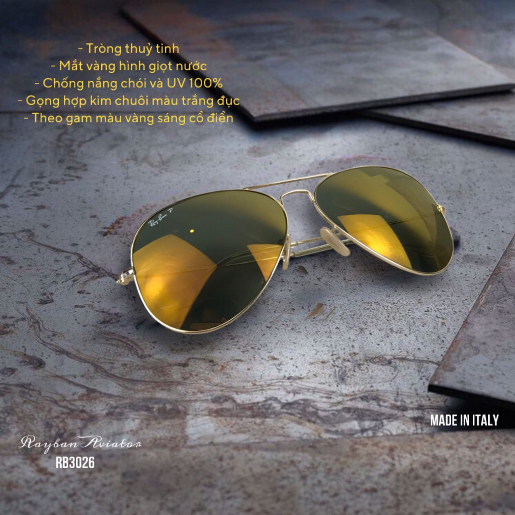 Mắt kính Rayban 2HAND nguyên zin , tráng gương màu hoàng hôn cực độc dị , chống nắng cực tốt và êm , siêu thời trang