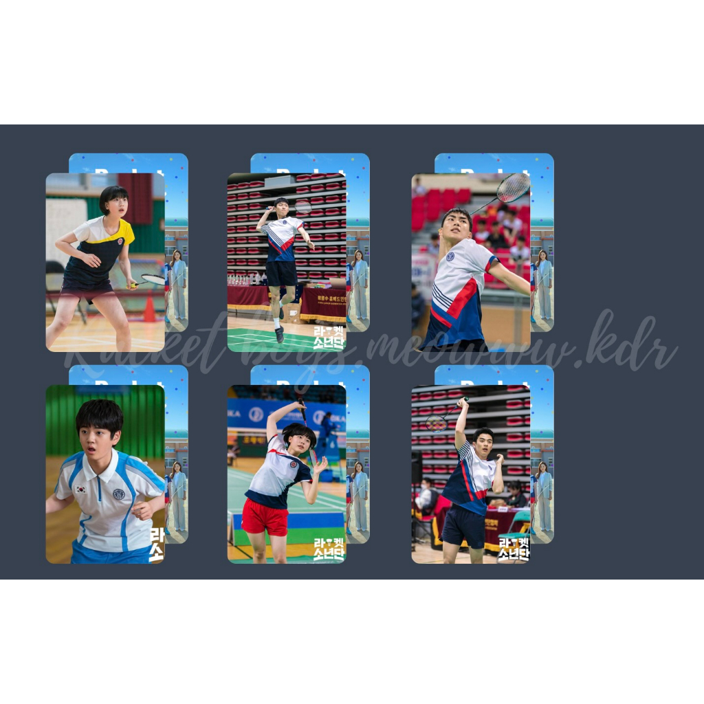 Set card bo góc "Đội cầu lông thiếu niên"-Racket boys