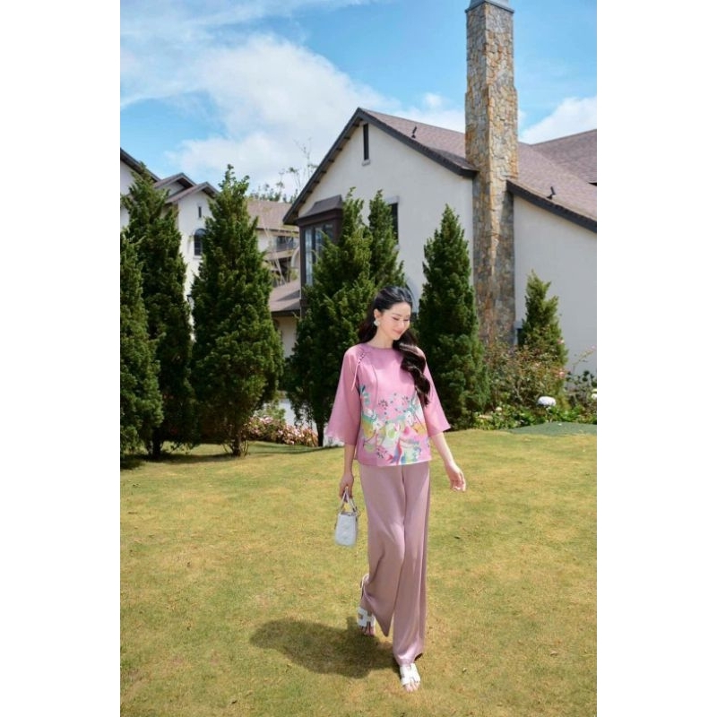 Pháp Phục Đi Chùa Màu Tím Thanh Lịch, Gọn Gàng