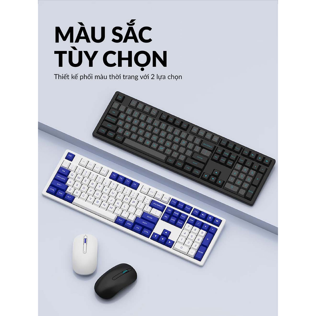 Bộ phím chuột không dây AKKO MX108