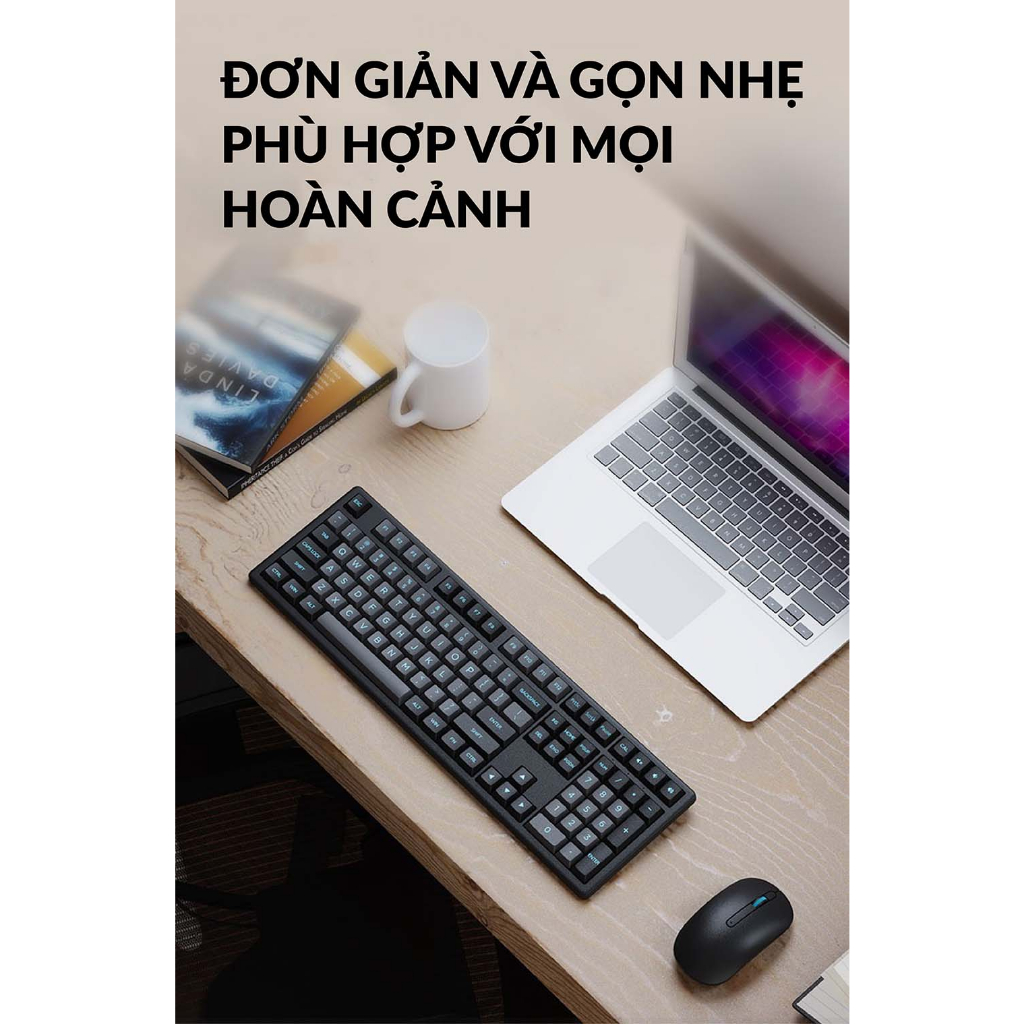 Bộ phím chuột không dây AKKO MX108