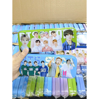 Hộp bút sắt bts 2 ngăn