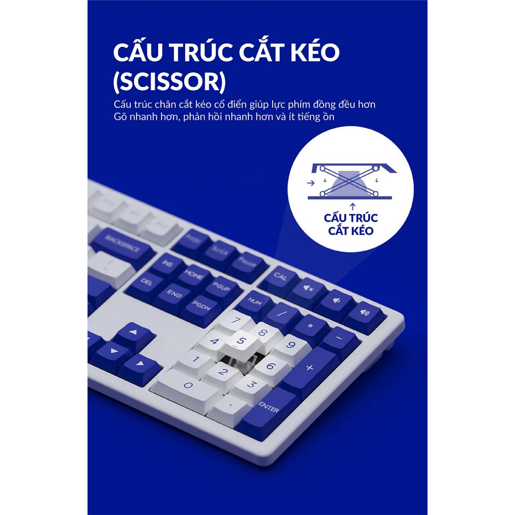 Bộ phím chuột không dây AKKO MX108