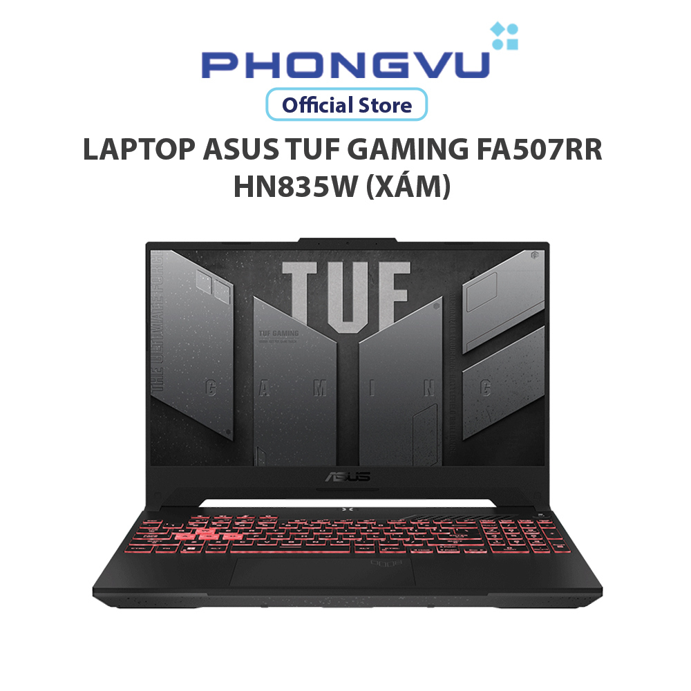 Máy tính xách tay/ Laptop Asus TUF Gaming FA507RR-HN835W (AMD Ryzen 7 6800H) (Xám) - Bảo hành 24 tháng