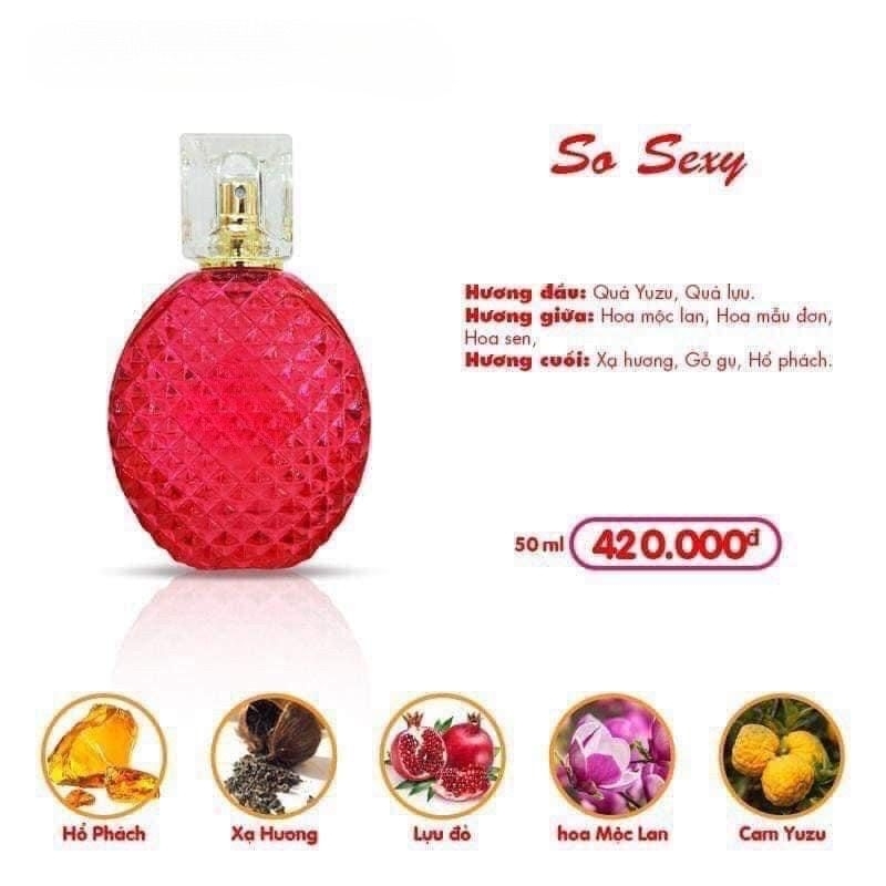 Nước hoa so sexy 100ml 50ml nguyên mã npp cam kết chính hãng