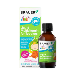 Vitamin tổng hợp brauer baby kids toddlers 100ml cho bé từ 1 đến 3 tuổi 100ml healthy care maxwell