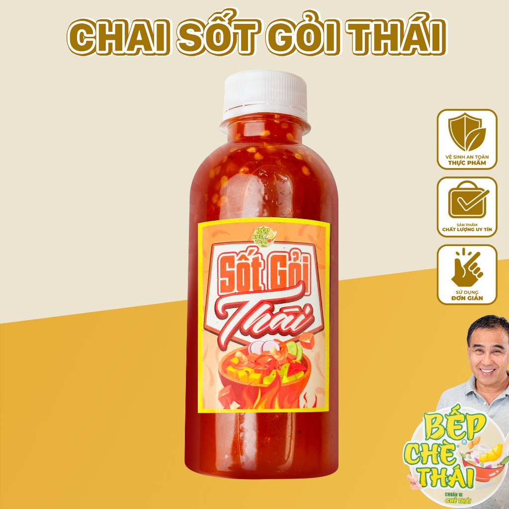 Chai Sốt Gỏi Thái Cay - nước sốt trộn gỏi, rau tiến vua, cơm cháy thơm ngon tiện dụng