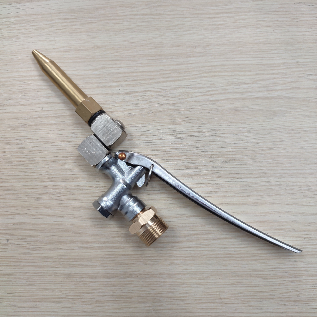 Béc rửa máy lạnh máy điều hòa - máy xịt rửa xe chân 22mm có tay bóp loại XOAY 360 độ KHÔNG chỉnh tia - Bảo hành 12 tháng