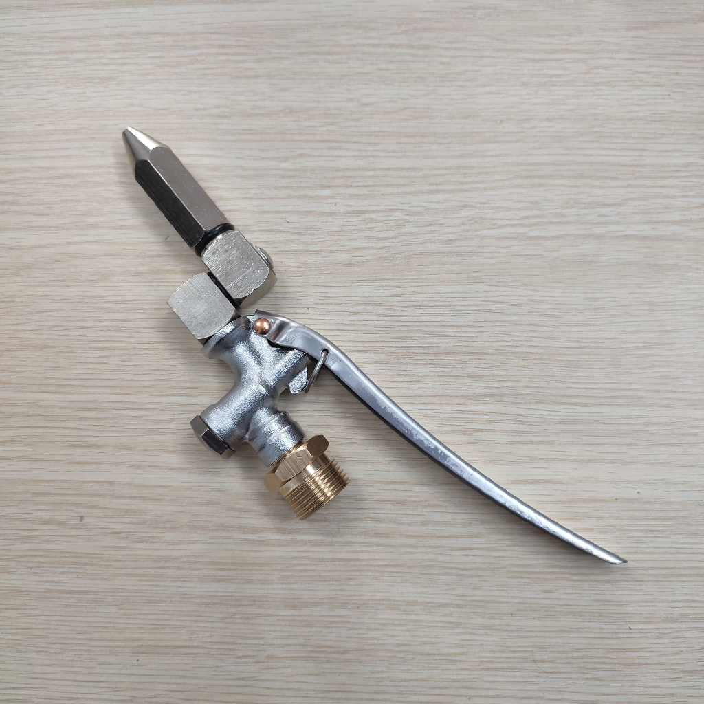 Béc rửa máy lạnh máy điều hòa - máy xịt rửa xe chân 22mm có tay bóp loại XOAY 360 độ KHÔNG chỉnh tia - Bảo hành 12 tháng