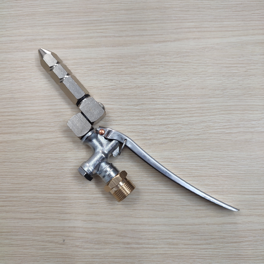 Béc rửa máy lạnh máy điều hòa - máy xịt rửa xe chân 22mm có tay bóp loại XOAY 360 độ KHÔNG chỉnh tia - Bảo hành 12 tháng