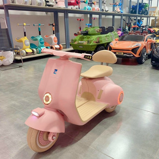 Xe vespa điện chio bé, xe điện cho bé 916, xe máy điện trẻ em có đèn, nhạc Khang kid"s