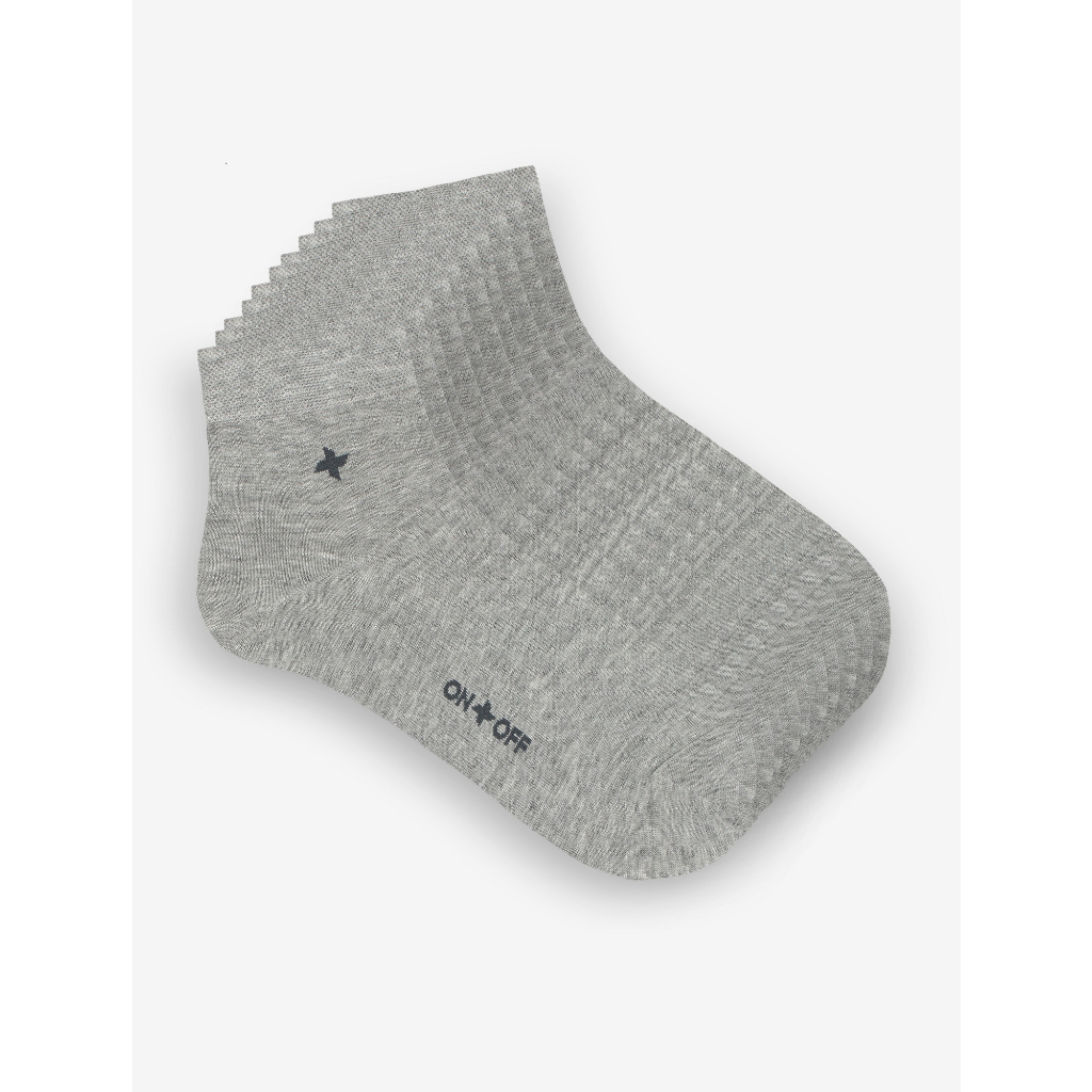 Pack 5 đôi tất vớ nam cotton thoáng khí hạn chế mùi hôi chân ONOFf - 18AE23A004