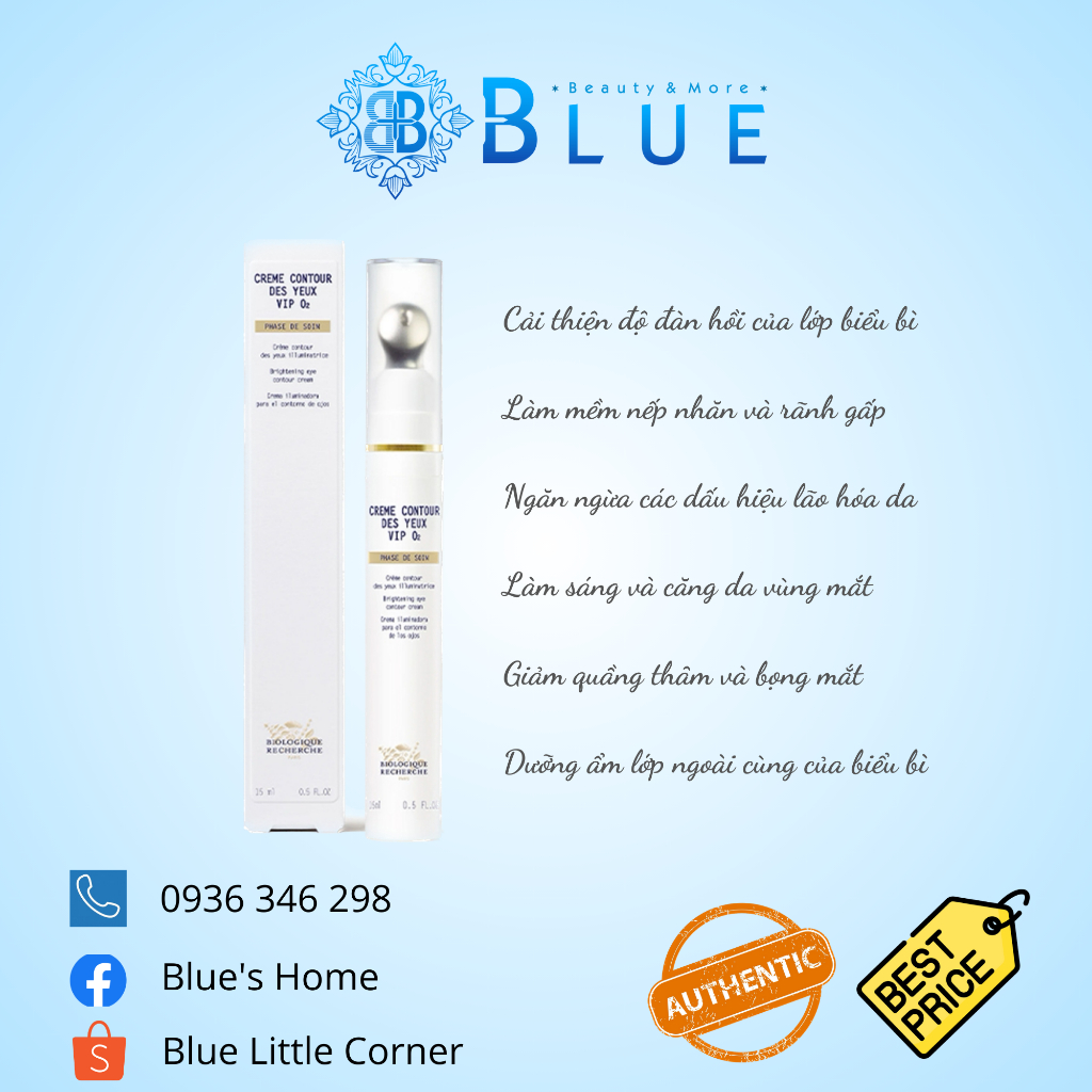 Kem mắt BR Creme Contour des Yeux Vip O2 size spa 50ml