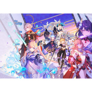 Poster genshin impact giấy ảnh đẹp size a4 a5 a6 no.1