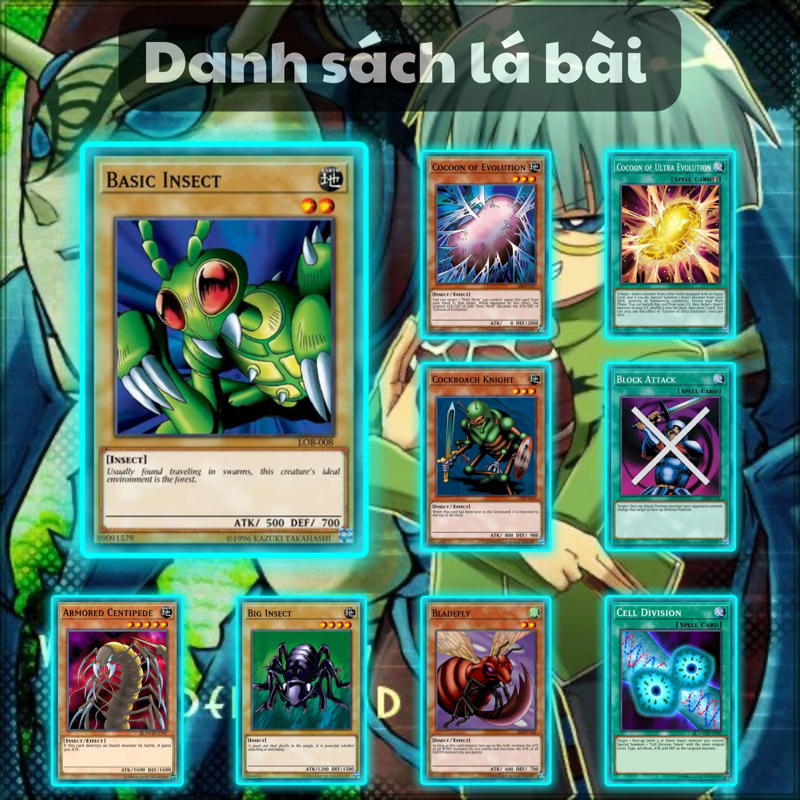 Bài Yugioh Tiếng Việt - Bộ bài Côn Trùng Haga