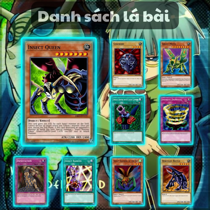 Bài Yugioh Tiếng Việt - Bộ bài Côn Trùng Haga