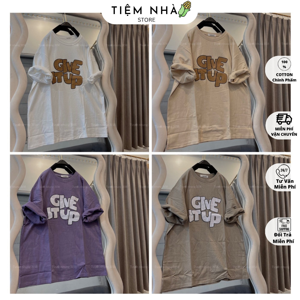 Áo Thun Form Rộng Cotton Khô 3158 nam Nữ Unisex GiVeStup