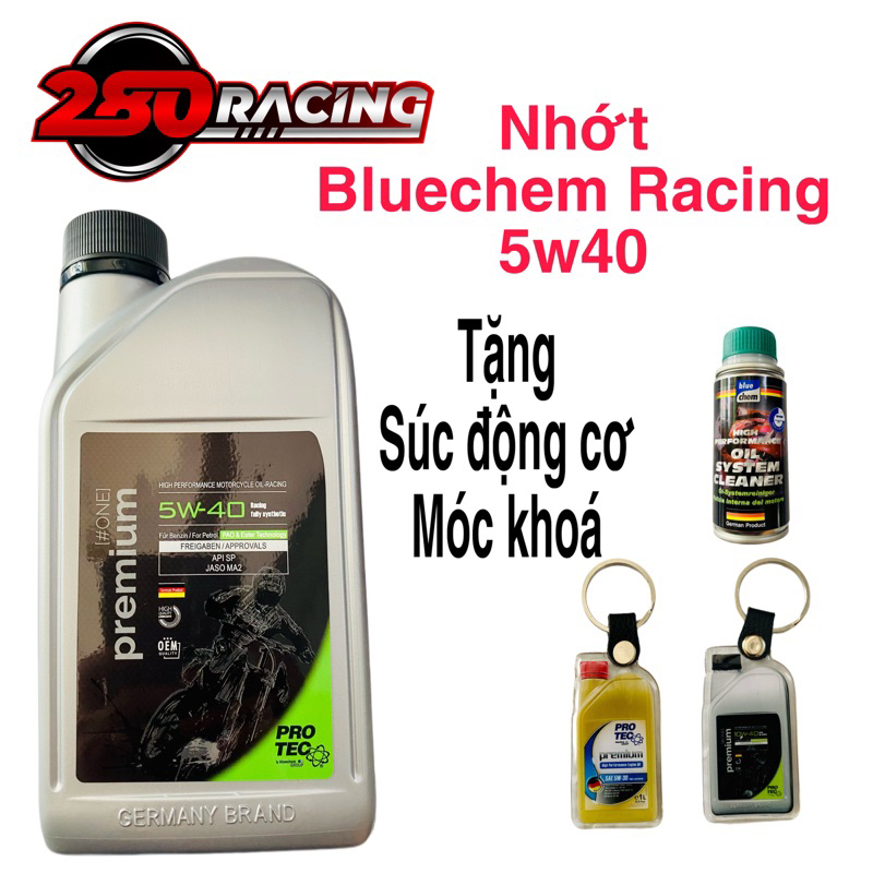 ( tặng súc động cơ )Nhớt Bluechem Racing 5w40