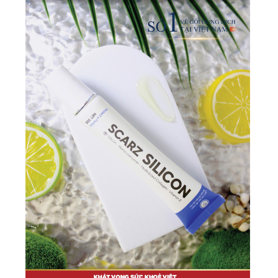 Kem ngừa sẹo SCARAZ SILICON, mờ sẹo, ngừa thâm, tái tạo da, hộp 20g,