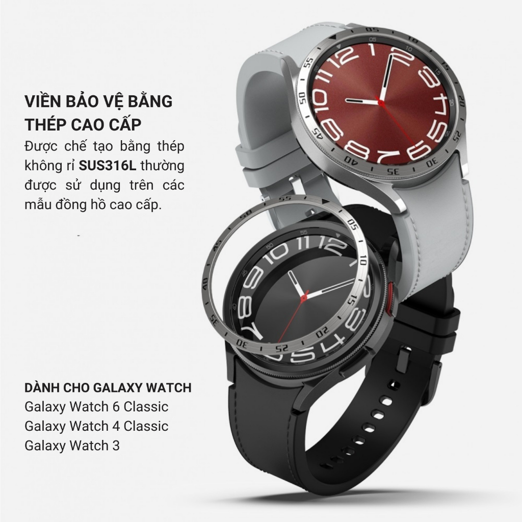 Viền Bezel Ringke Samsung Galaxy Watch 6 Classic / 4 Classic / Watch 3