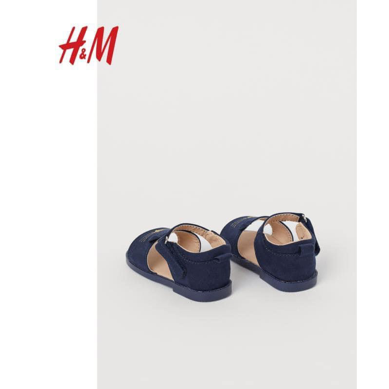 Sandal mèo hm màu tím than dư xịn cho bé gái siêu xinh