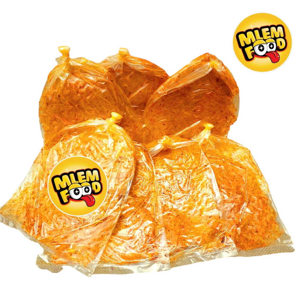 Bánh tráng muối nhuyễn xì ke gói 30g thương hiệu Mlem Food.