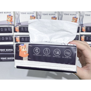 Thùng 30 gói khăn giấy Tiny Kuma