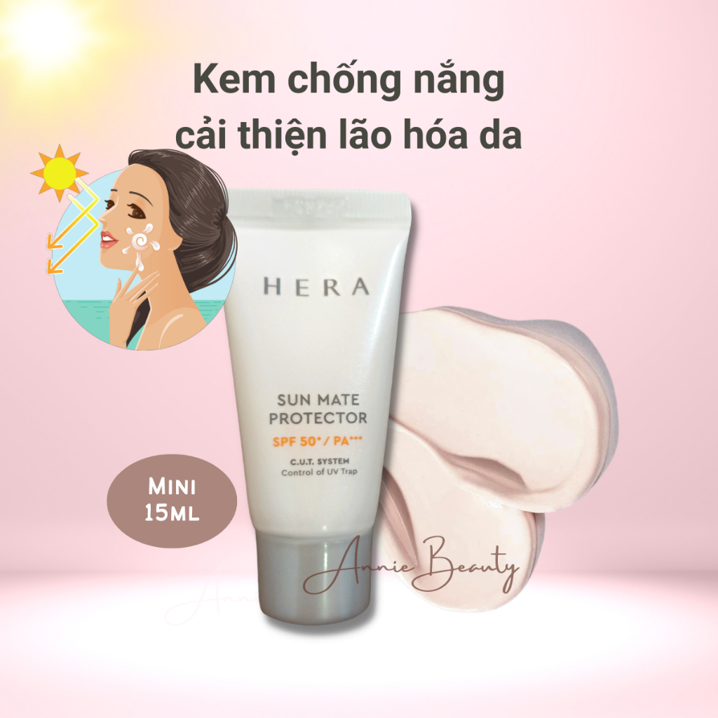 Kem chống nắng HERA Sun Mate SPF50+ /PA+++ chống nắng cao, dưỡng trắng (thanh lý date 03/24)