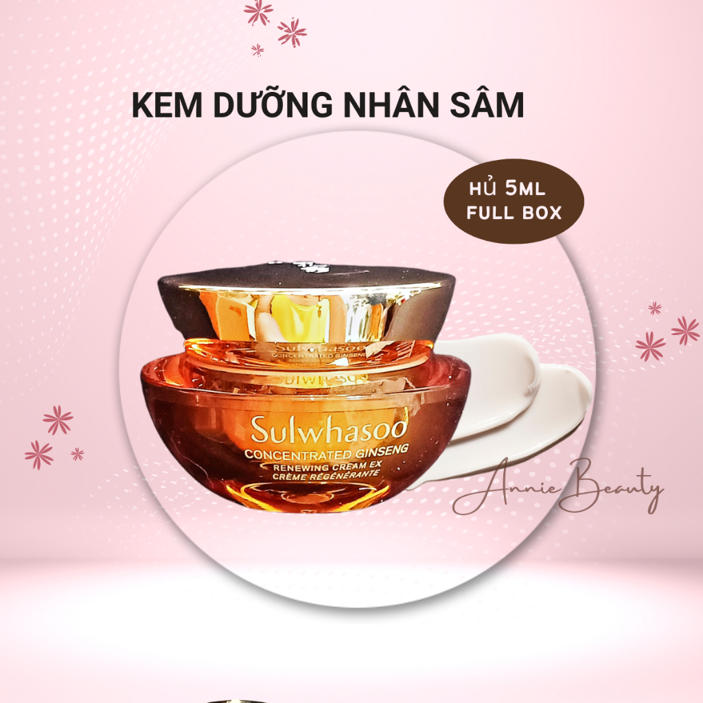 Kem dưỡng nhân sâm Sulwhasoo Concentrated Ginseng Renewing Cream phục hồi da gấp 3 lần. chống lão hoá mạnh mẽ mới nhất
