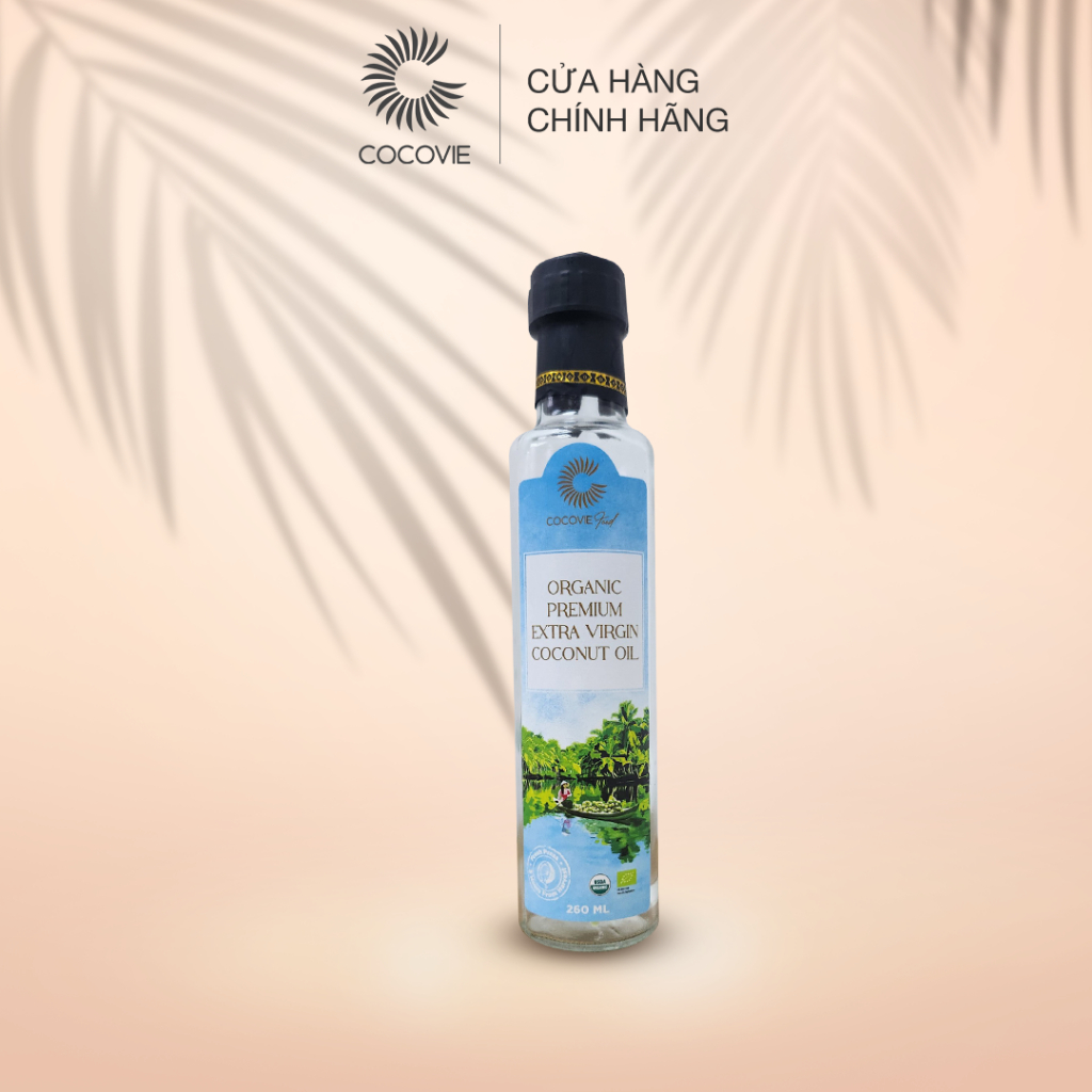 Dầu Dừa Hữu Cơ Thượng Hạng Cocovie bổ sung nguồn dinh dưỡng cho cơ thể 260ml