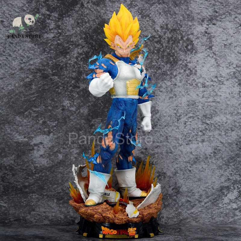 Mô Hình DragonBall Vegeta siêu chất 3 đầu thay thế - có led trên đầu - Figure DragonBall - Hộp c