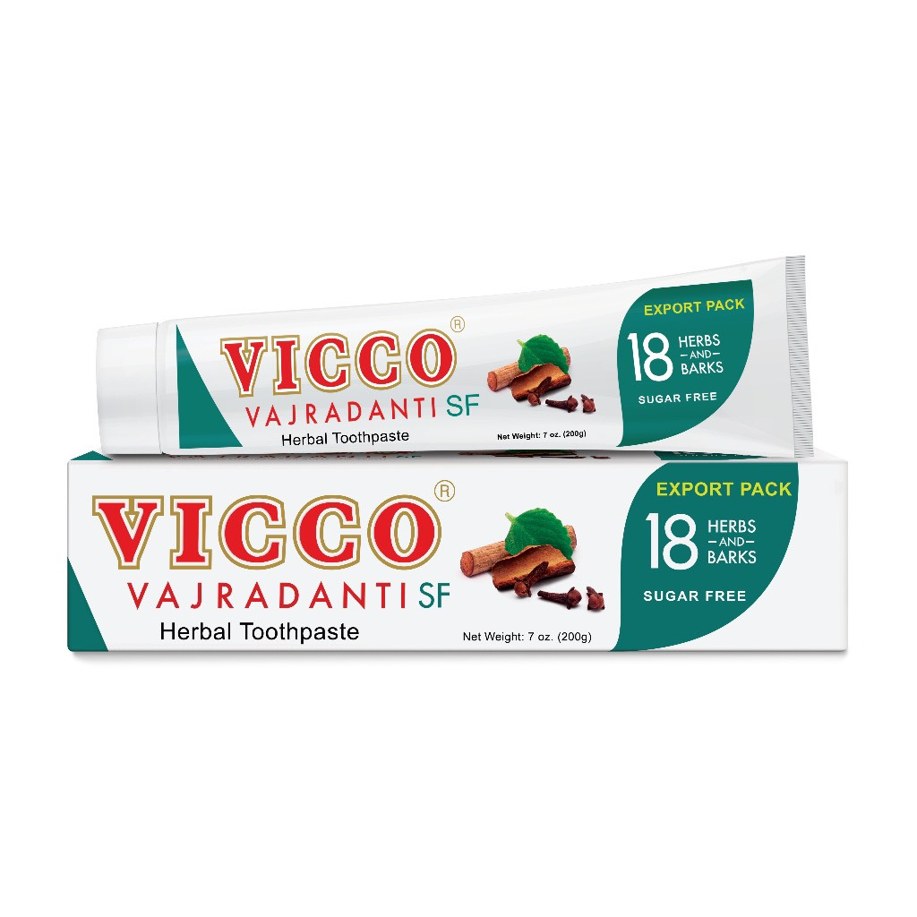 Combo Kem đánh răng Vicco 18 loại thảo dược 200g - Kem đánh răng Vicco vị tự nhiên 200g