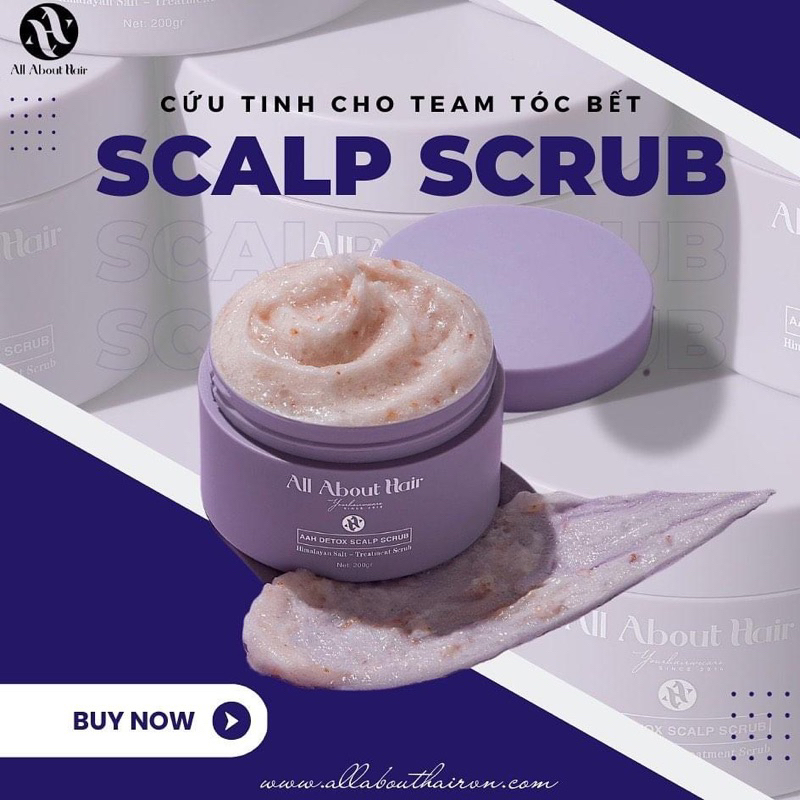 Tẩy Tế Bào Chết Da Đầu AAH Scalp Giúp Làm Sạch Da Đầu, Giảm Ngứa, Giảm Bết