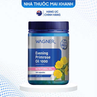 Tinh dầu hoa anh thảo Wagner 200 viên - Hàng Úc đủ bill