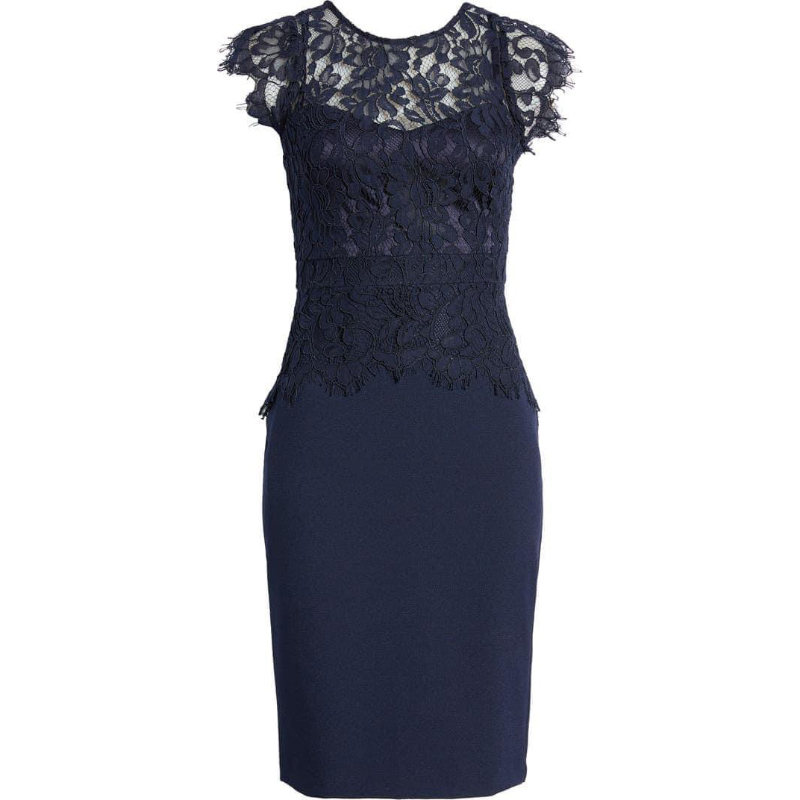 Đầm phối ren peplum
