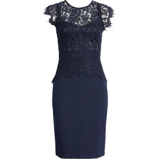 Đầm phối ren peplum
