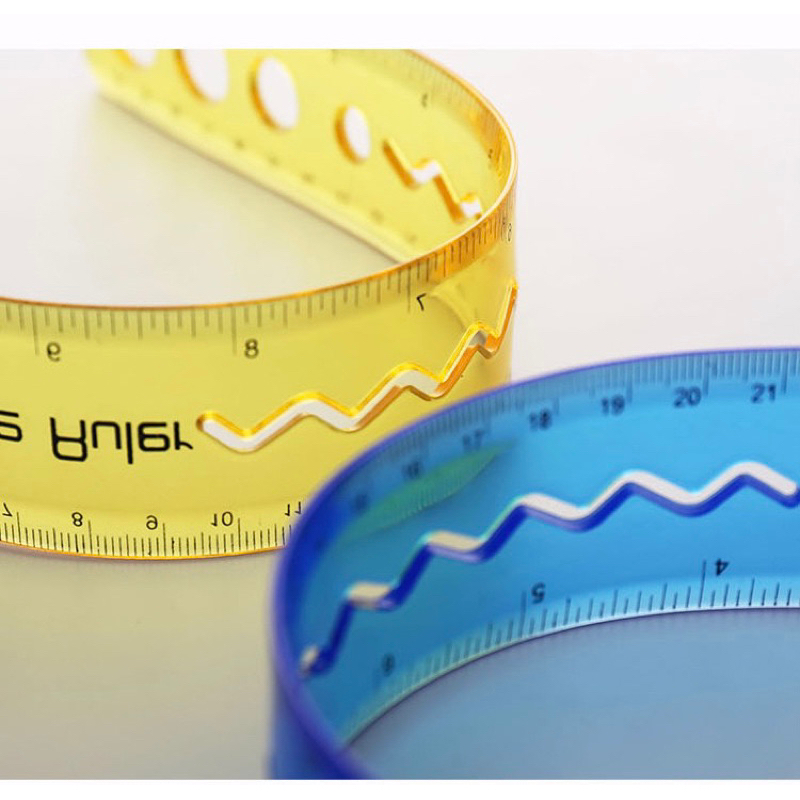 Thước thẳng nhựa dẻo 30cm đa năng dành cho học sinh, văn phòng, trường học loại dày - 1 cái