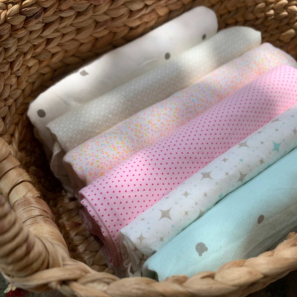 Vải cotton cho bé - Vải cotton thun họa tiết
