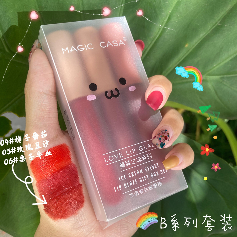 Sét 3 cây son kem lì Hero Orange/ MAGIC CASA MS 300 [ MakeupBeauty.Store Cho Nàng Thêm Xinh ]