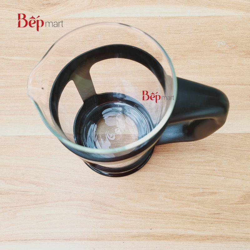 Bình pha cà phê Pháp LocknLock French Press LLG018 dung tích 800ml, chất liệu thủy tinh, - bepmart - hàng chính hãng