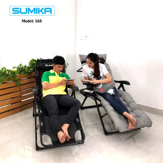 Ghế xếp thư giãn Sumika 168 (có thể ngả thành giường)