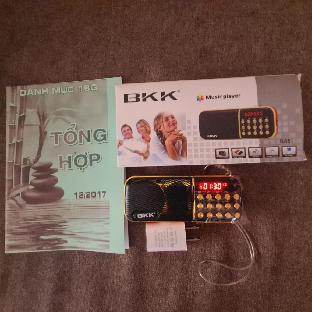 Máy nghe Pháp hai pin chính hãng BKK B851 Âm thanh trung thực ,có FM cực bền