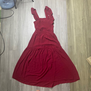 2hand đầm 2 dây cánh tiên nhún eo 69 mã 165